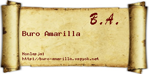 Buro Amarilla névjegykártya